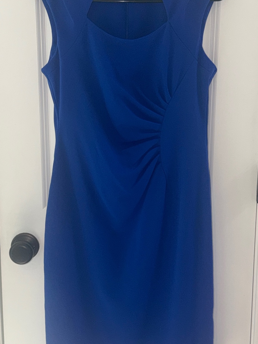 Shelby & Palmer Royal Blue Ruched Sheath Dress – Size 6